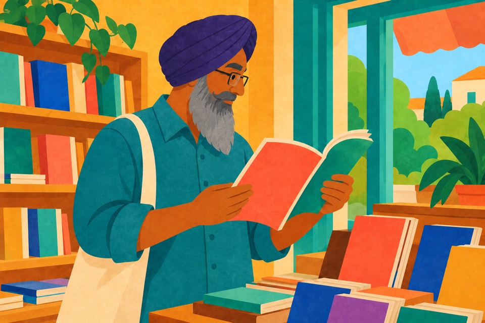 Illustration of exploring a place and discovering something new